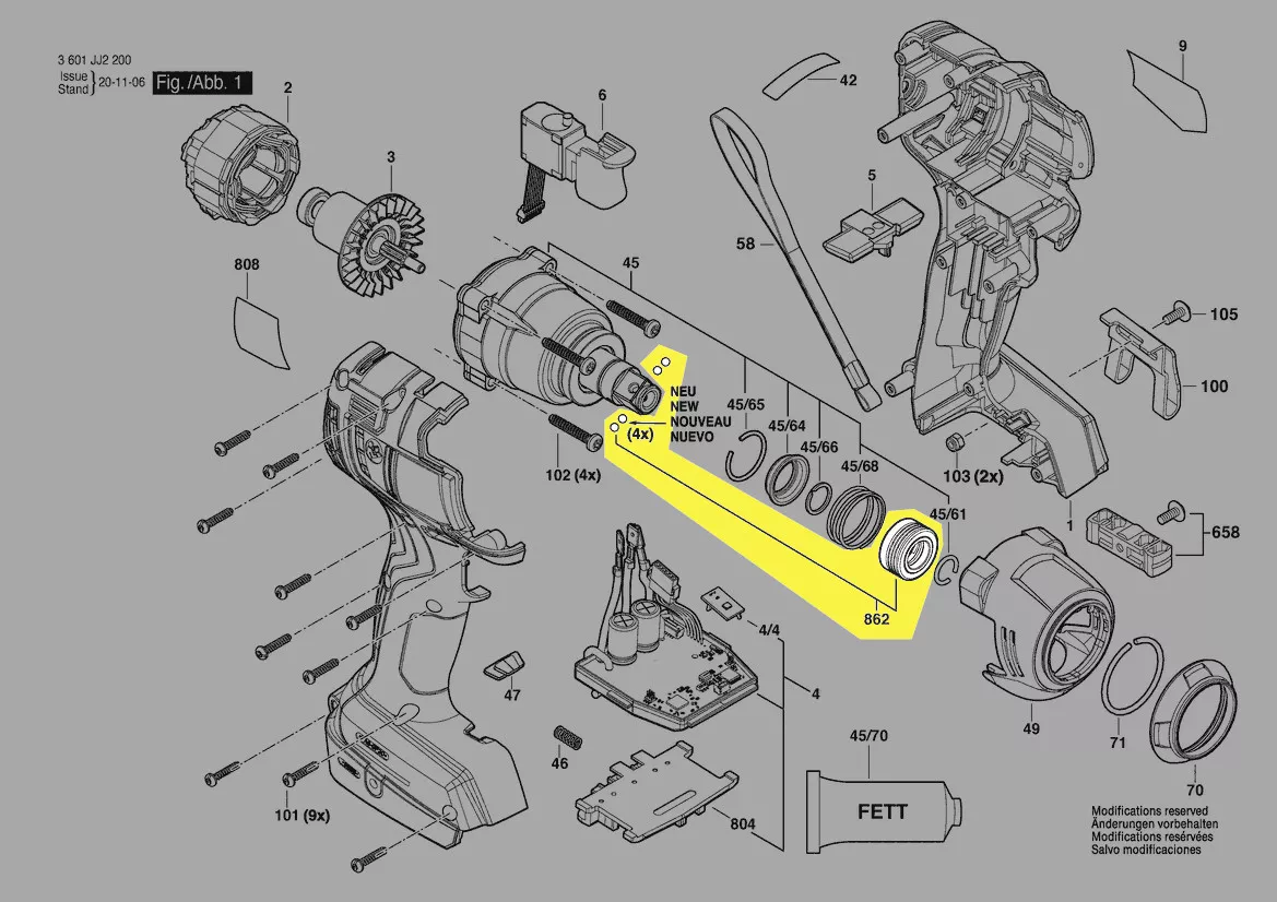 bague porte-outil réf. 1 600 A01 N0V Bosch